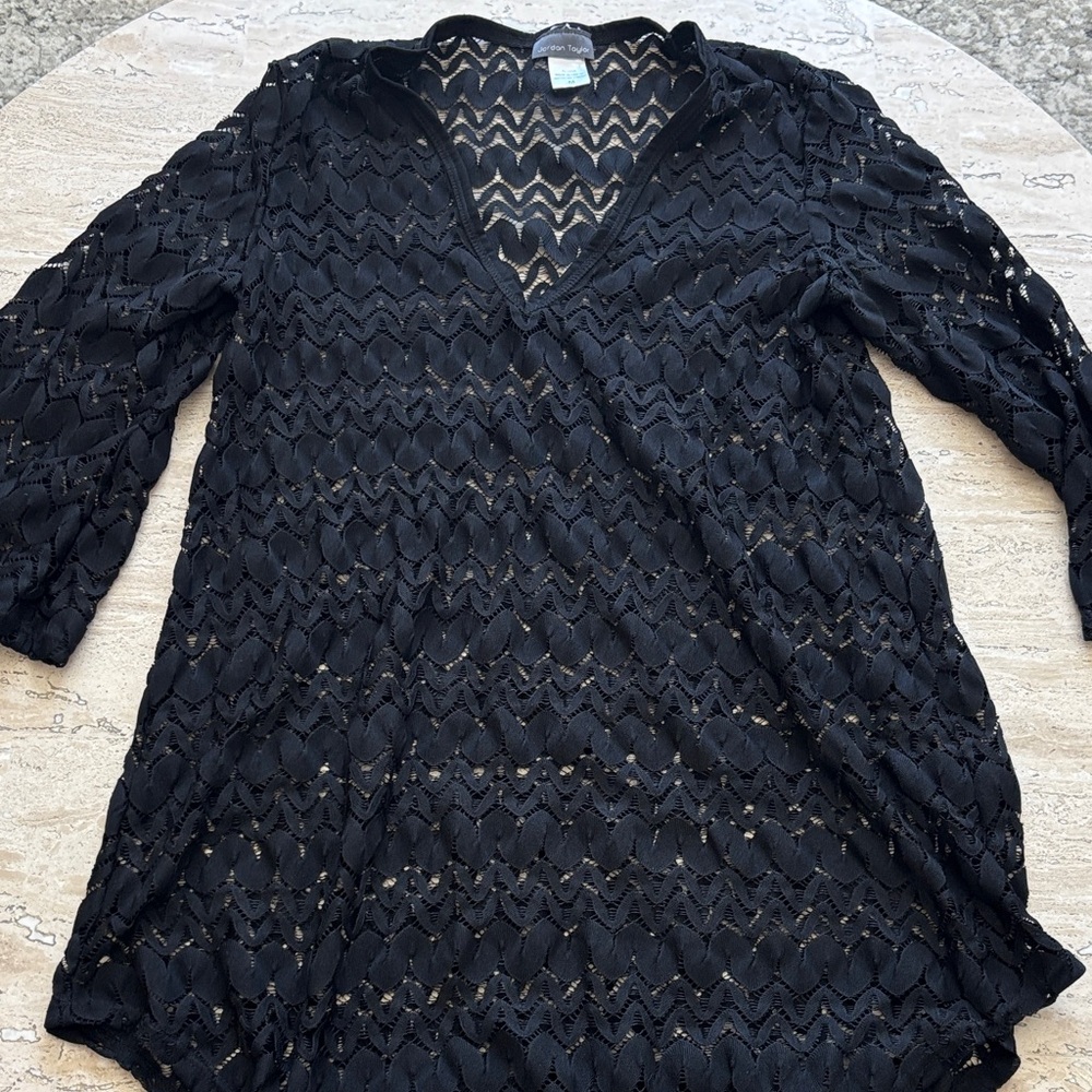 Jordan Taylor Black Zigzag Cover Up